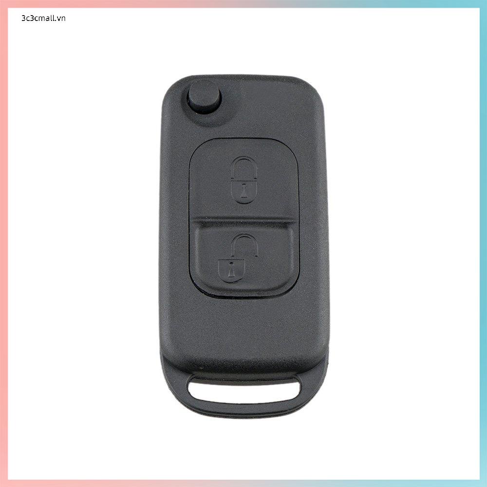 ⚡chất lượng cao⚡Flip Folding car Shell Remote Key Fob Case 2 Button For Mercedes Benz