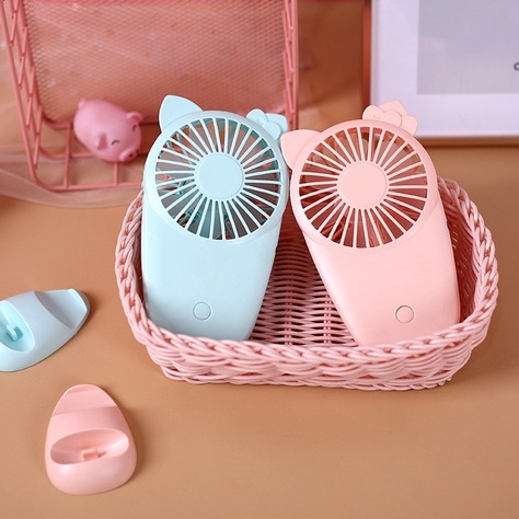 Quạt tích điện mini quạt cầm tay mini tích điện du lịch Hello Kitty giá rẻ Maxshop Độc
