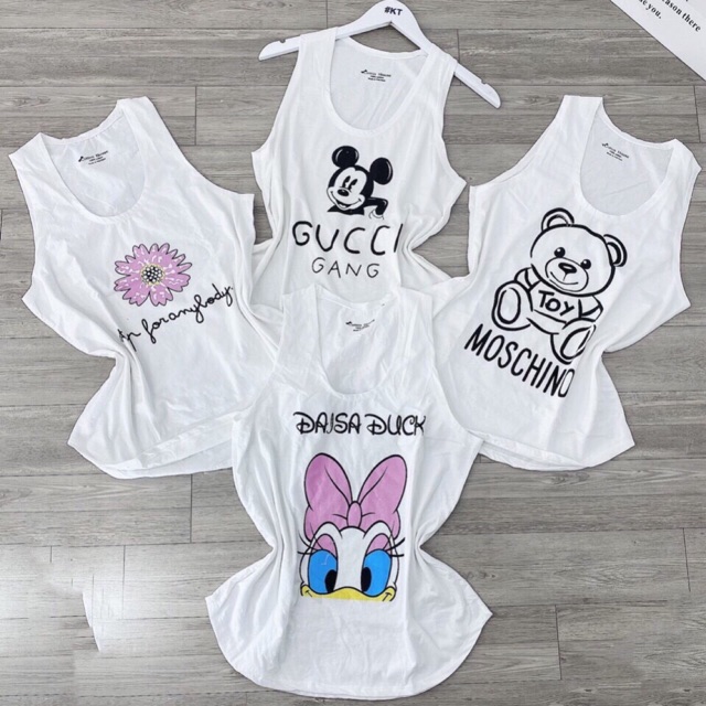 Áo thun ba lỗ COTTON GIẤY form rộng