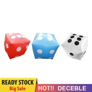 Pop It Fidget Đồ chơi 35cm PVC Inflatable Dice Games Entertainment Prop Blow-Up Cube Big Dice Đồ chơi