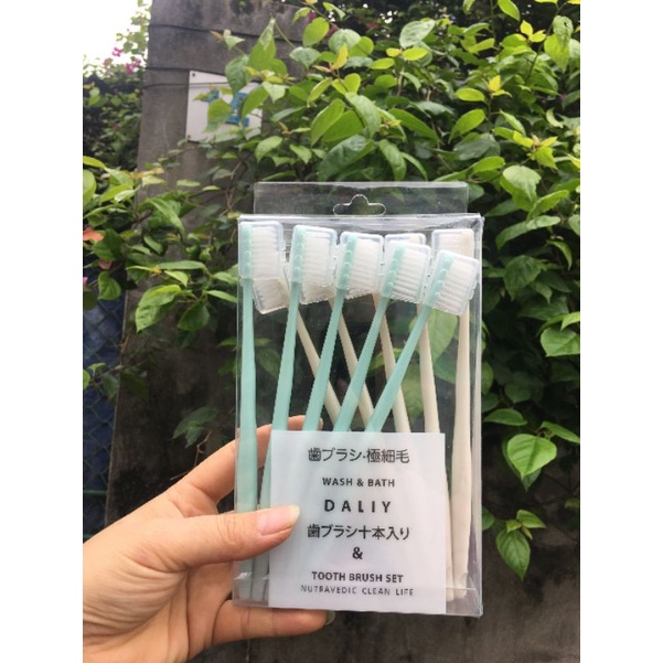 Set 10 bàn trải đánh răng nhật daliy