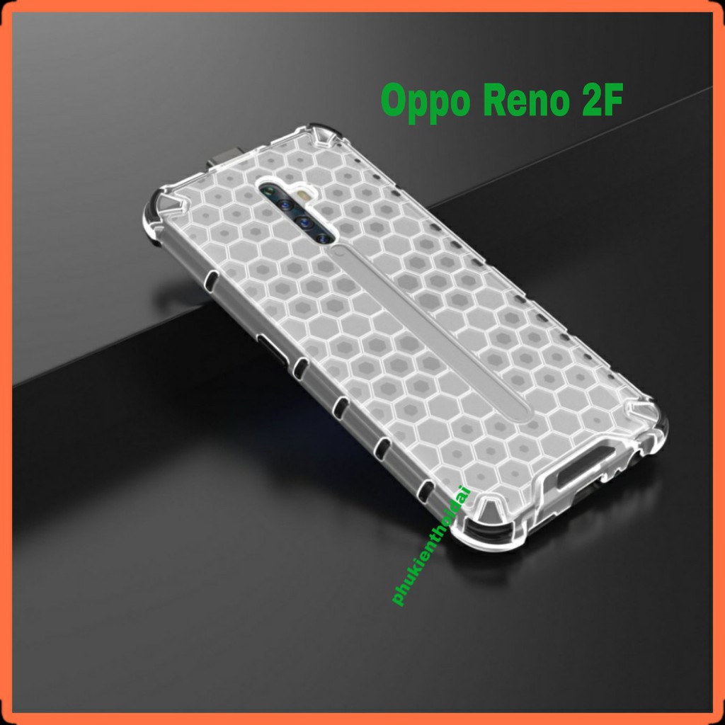 Ốp lưng Oppo Reno 2F / Reno 6Z 5G / Reno7 Z 5G chống sốc vân tổ Ong kiểu dáng UAG thời trang siêu bền