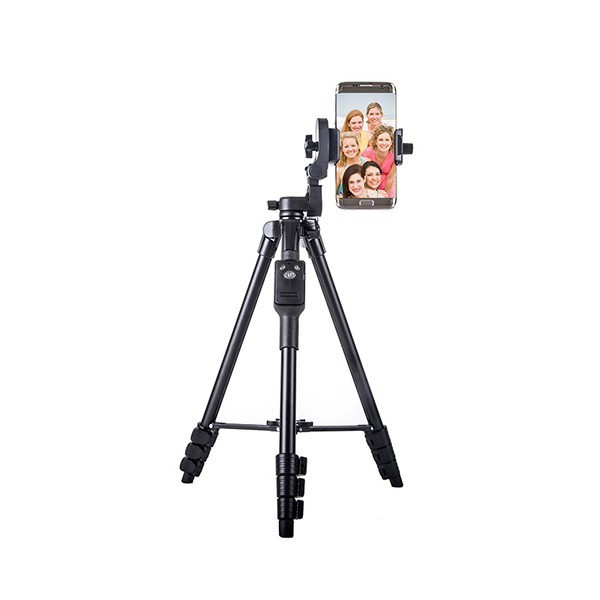 Giá Đỡ Điện Thoại Máy Ảnh-Tripod Điện Thoại Máy Ảnh Chuyên Nghiệp Yunteng VCT 5208 (hỗ trợ livestream, bán hàng online )