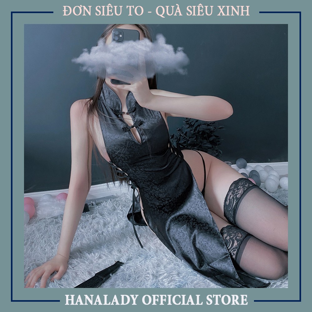 Đồ ngủ sexy -Váy ngủ Cosplay chất liệu lụa mềm mịn sườn xám dây đan hông quyến rũ khiêu gợi CP234 | BigBuy360 - bigbuy360.vn