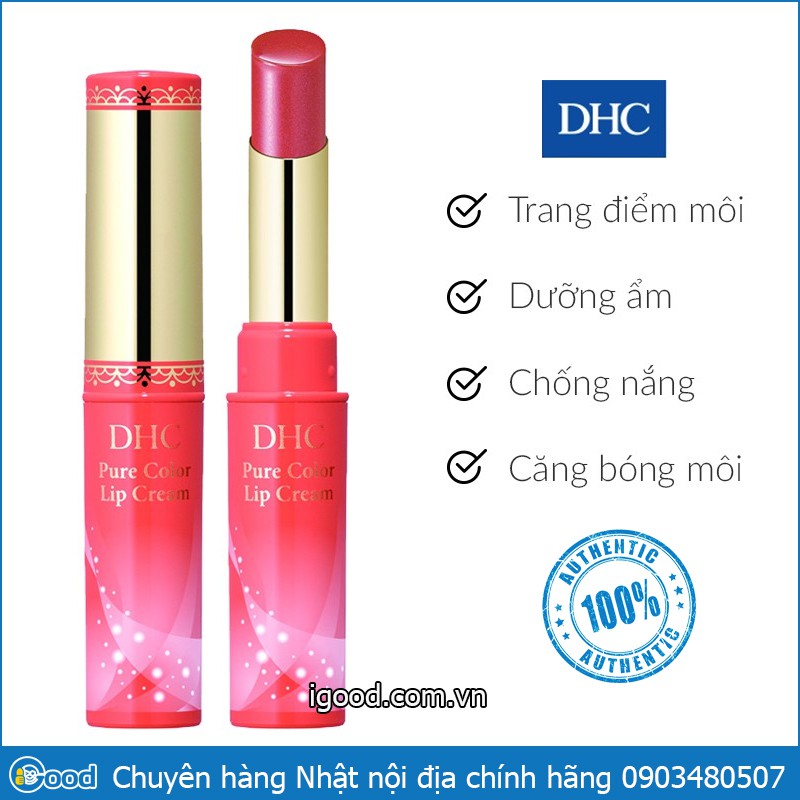 [Mã SKAMA8 giảm 8% đơn 300K] Son Dưỡng Môi DHC Lip Cream 1,5g Nhật Bản chính hãng