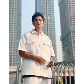 Áo Sơ Mi Basic unisex phong cách Hàn Quốc form rộng ASM