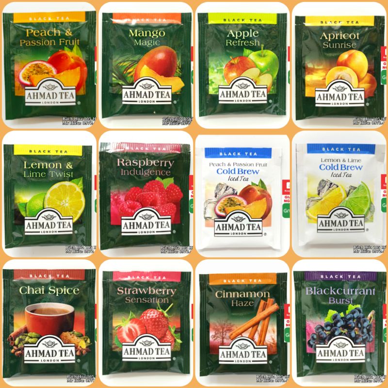 Set 18 gói trà Ahmad Hoa Quả các vị