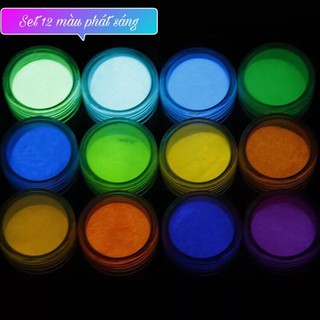 MÀU PHÁT SÁNG - MÀU DẠ QUANG - SET 12 MÀU - MÀU EPOXY - MÀU RESIN - MÀU EPOXY RESIN  Z4293