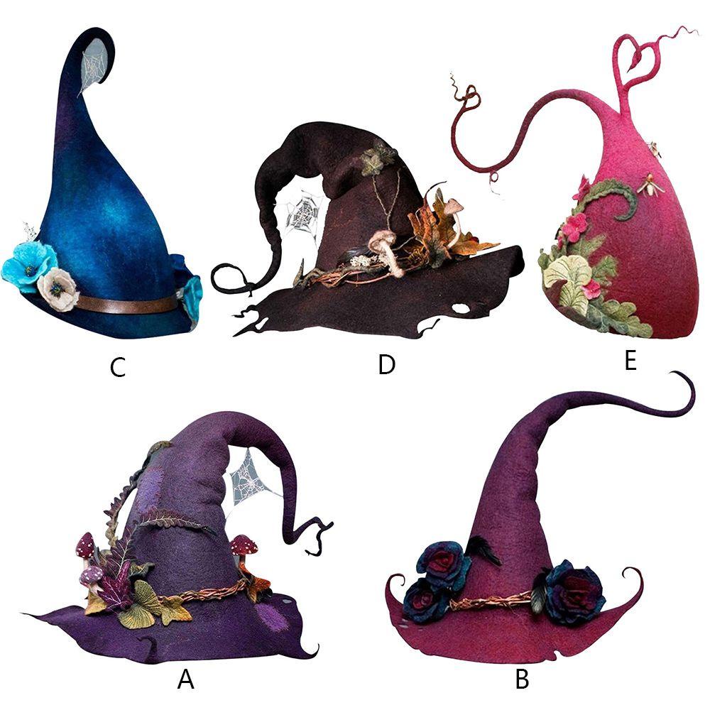 HS Mũ Phù Thủy Rộng Vành Hóa Trang Halloween