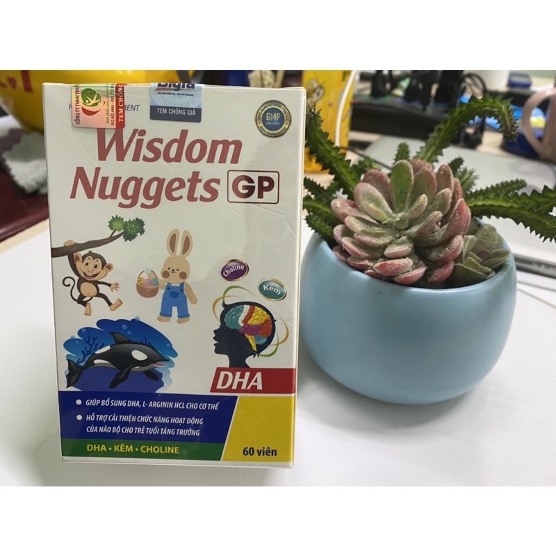 [ Chính Hãng ] Viên uống DHA Wisdom Nuggets GP cho bé từ 6 tuổi - hỗ trợ cải thiện chức năng hoạt động của não bộ