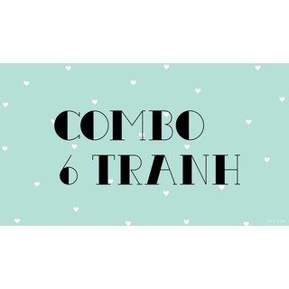Combo 6 tranh góc mầm non
