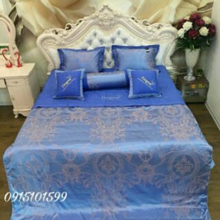 Bộ chăn ga vải gấm
