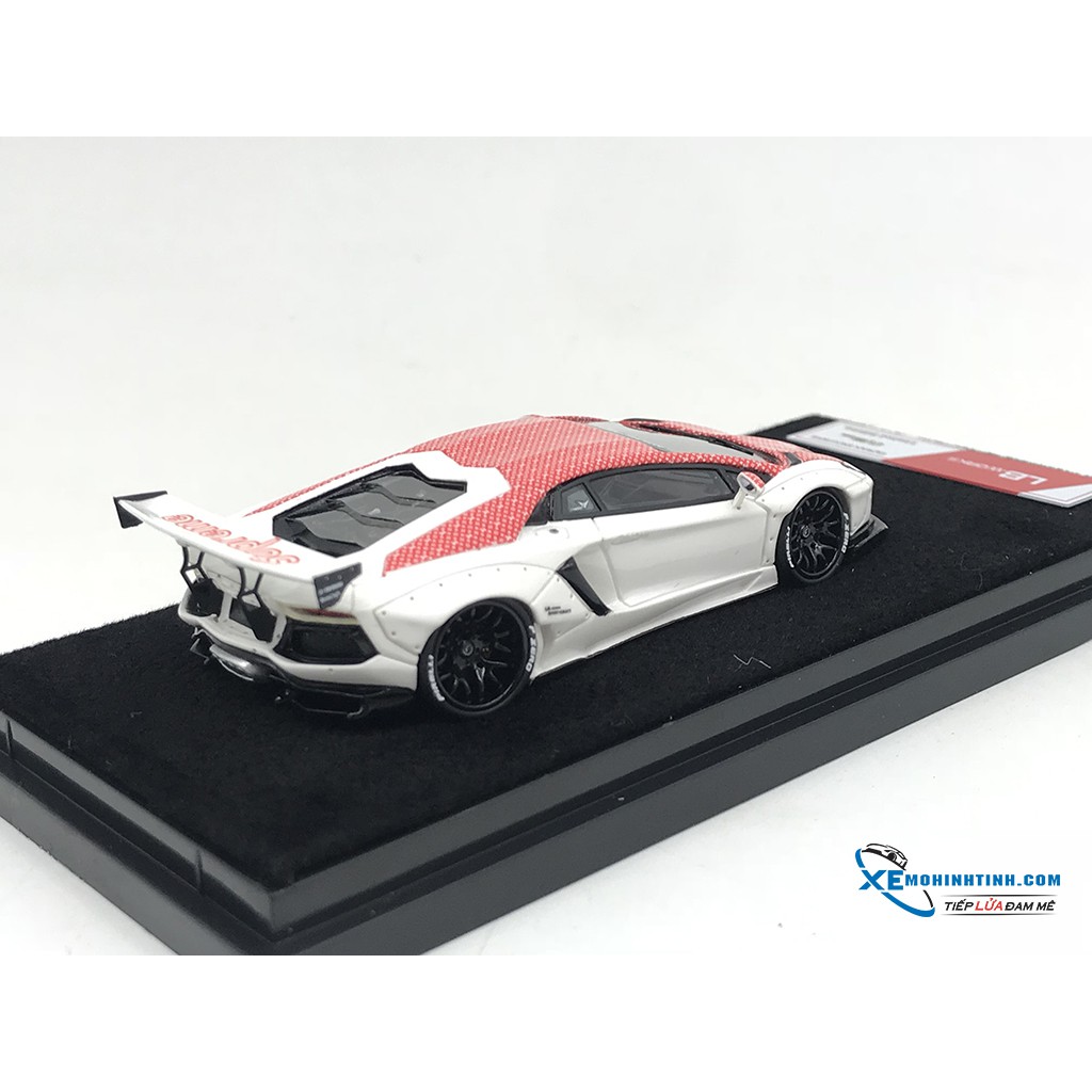 Xe Mô Hình Lamborghini Aventador Superme LB 1:64 Limited 999 Pcs ( Trắng )