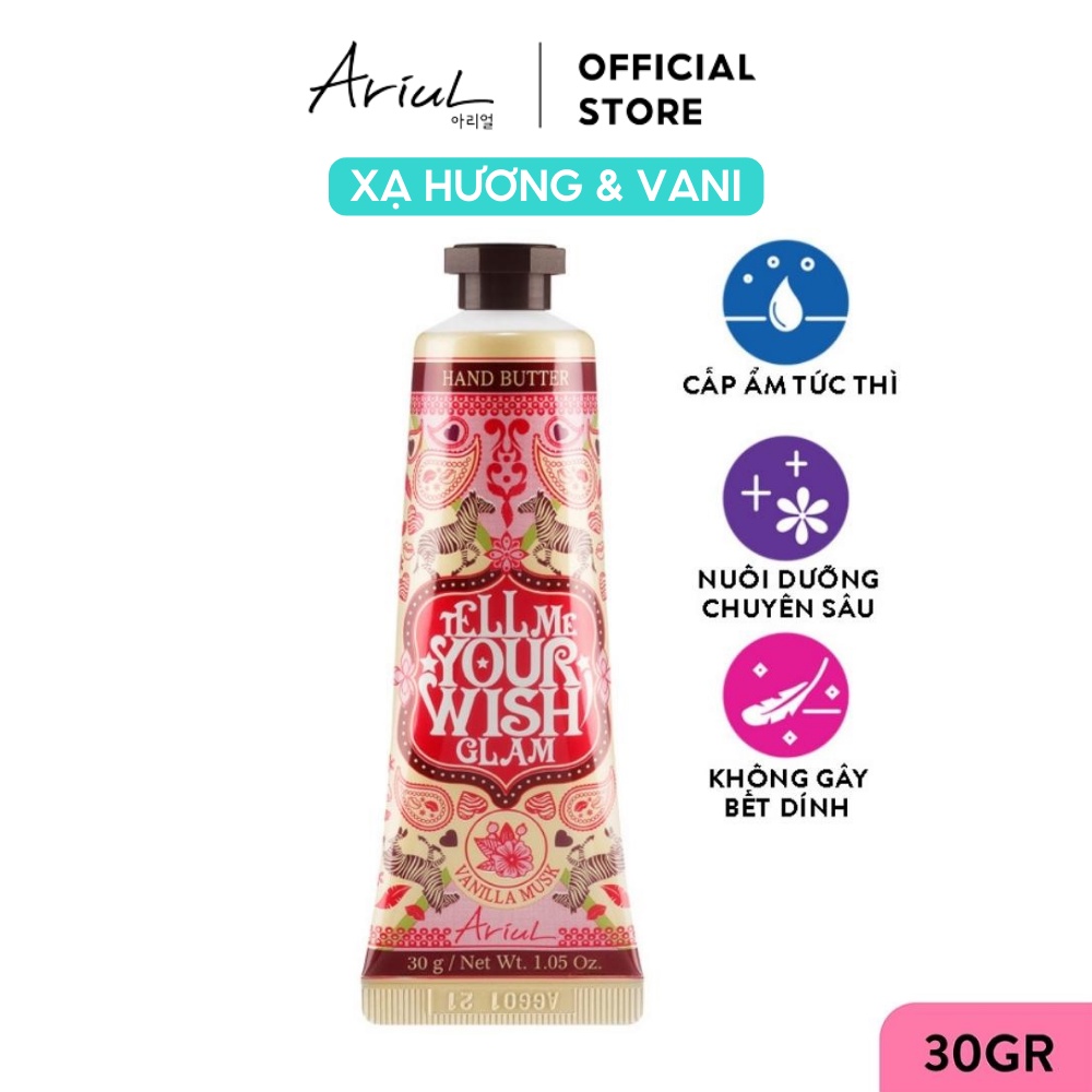 Kem dưỡng da tay ARIUL Tell Me Your Wish Hand Butter 30ml - Glam