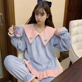 (Order) Bộ đồ ngủ mùa đông nữ