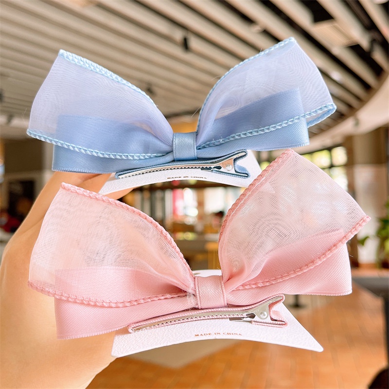 Cặp Kẹp Tóc Hình Nơ Dễ Thương Cho Bé Gái