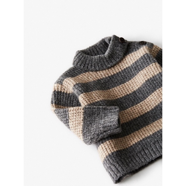 Áo len kẻ ngang zara