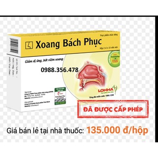 Xoang Bách Phục" Chính hãng" Hỗ trợ viêm xoang, viêm mũi.