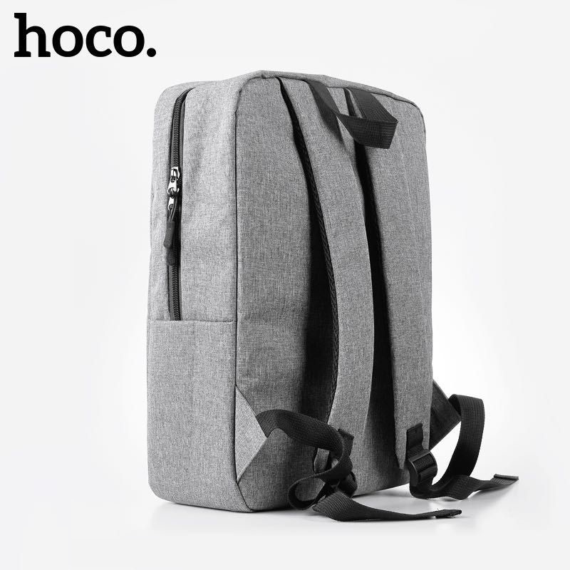 Balo Hoco BAG03 vải Polyester dày dặn 2 ngăn đựng Laptop , sách vở , quai đeo êm ái