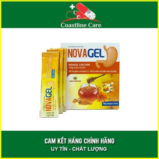 Novagel hỗ trợ giảm đau dạ dày bảo vệ niêm mạc dạ dày Nova gel Hộp 20 gói - Coastlinecare pharmacy