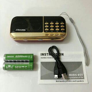 Loa usb,thẻ nhớ,fm craven cr-836