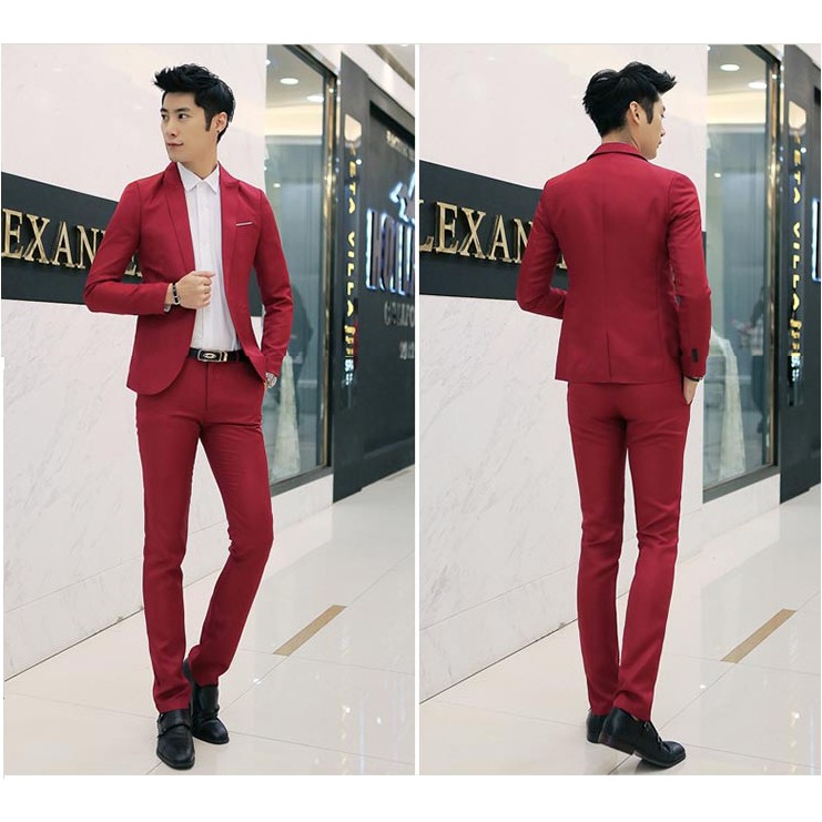 Bộ quần áo giả vest bao gồm áo ngoài, ghi lê và quần âu chất mỏng nhẹ dáng ôm trẻ trung | BigBuy360 - bigbuy360.vn