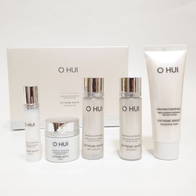 Set dưỡng trắng da Ohui Extreme White 5 sản phẩm