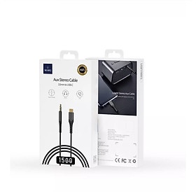 Jack Chuyển Wiwu AUX Stereo Cable 3.5mm To USB- C YP03 Chất Liệu Hợp Kim Nhôm Chất Lượng Cao, Bền Bỉ - Hàng Chính Hãng