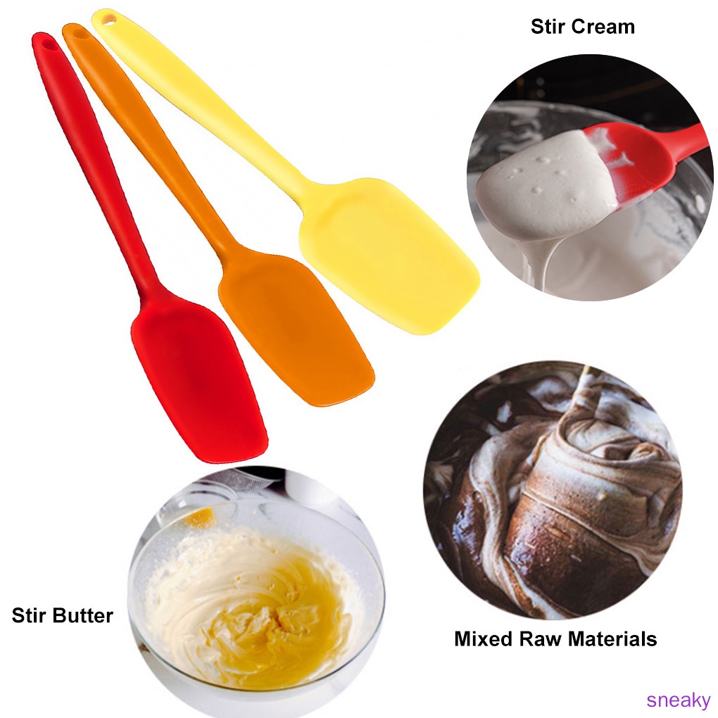 Cây vét bột làm bánh bằng silicone có tay cầm tiện lợi