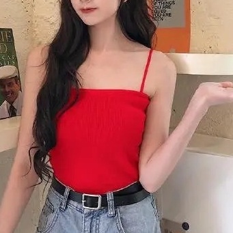 Áo Dệt Kim Hai Dây Nhiều Màu Sắc Thời Trang Mùa Hè Phong Cách Mới Dành Cho Bạn Nữ
