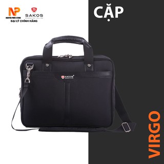 Cặp da doanh nhân cao cấp Sakos Virgo - Chất liệu trượt nước cao cấp,chứa được laptop 16 inch