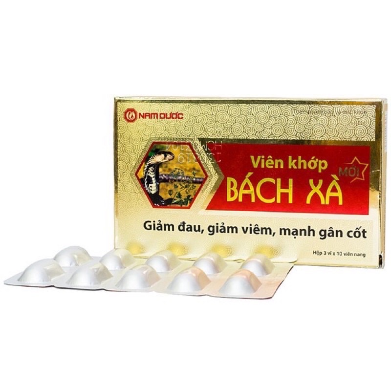 Viên khớp Bách Xà - Hỗ trợ giảm đau mỏi các khớp, thấp khớp, gai cột sống (30 viên)