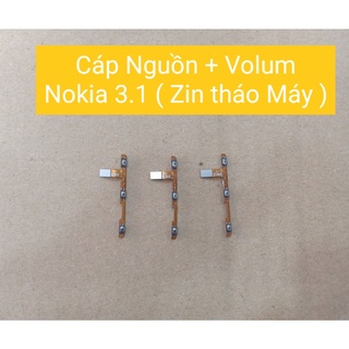 Cáp nguồn + Volume Nokia 3.1 (zin bóc máy)