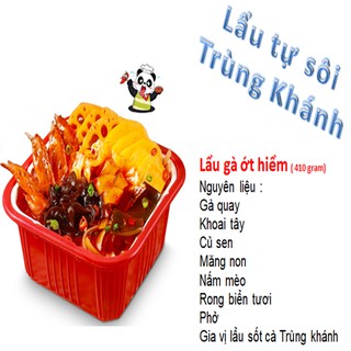 Lẩu tự sôi giá rẻ - Gà ớt hiểm