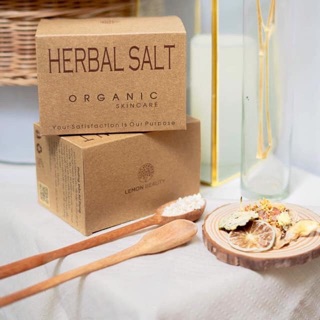 Herbal salt - muối xông lemon mask ❤️tặng băng đô