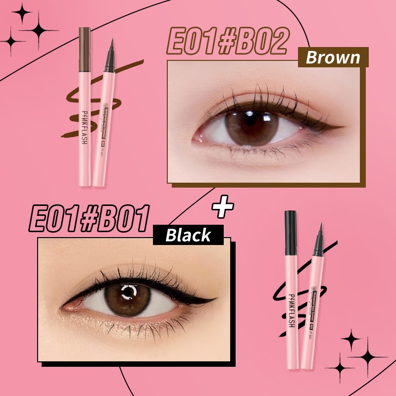 Bộ 2 Mỹ Phẩm Trang Điểm Pinkflash Kèm 2 Bút Kẻ Mắt 1.2g