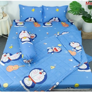 Mền đắp mùa hè, chăn hè 3 lớp mẫu mới mẫu doraemon