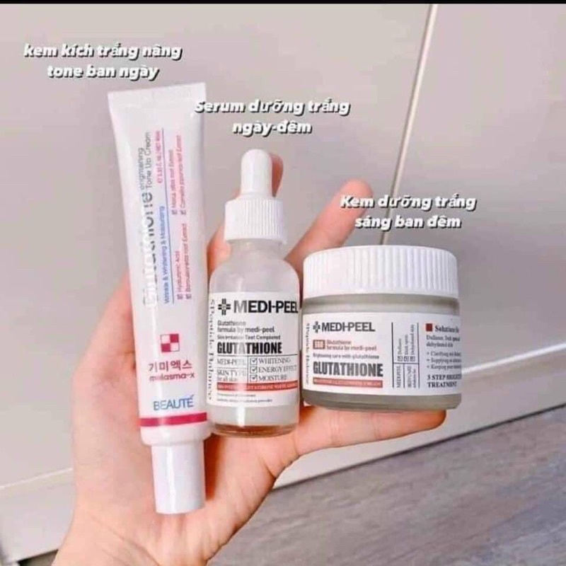 COMBO KEM DƯỠNG VÀ SERUM TRUYỀN TRẮNG DA MEDIPEEL