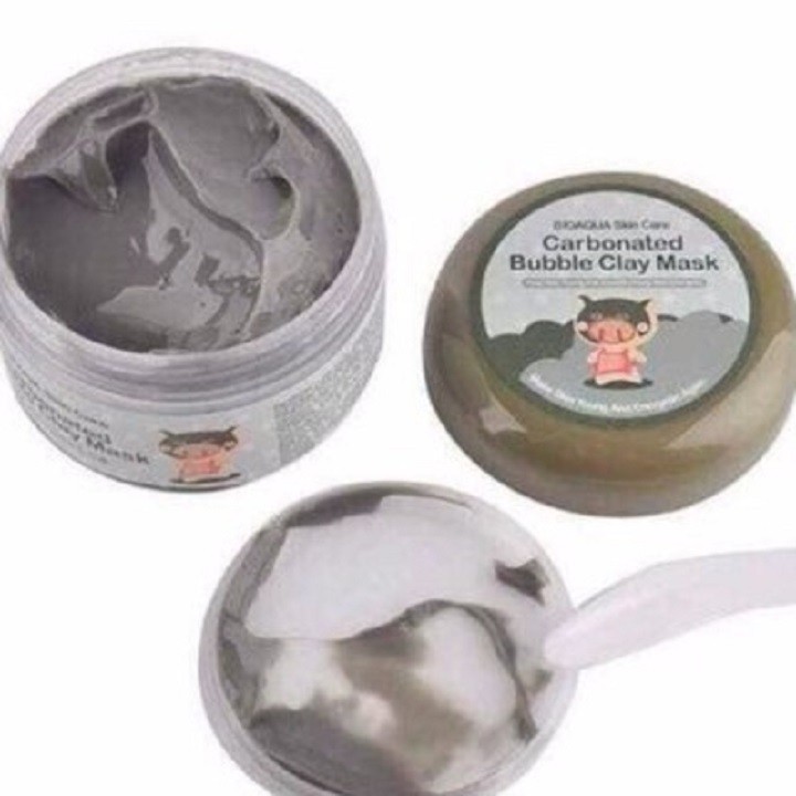 Mặt nạ sủi bọt thải độc bì heo Carbonated Buble Clay mask Bioaqua nội địa Trung