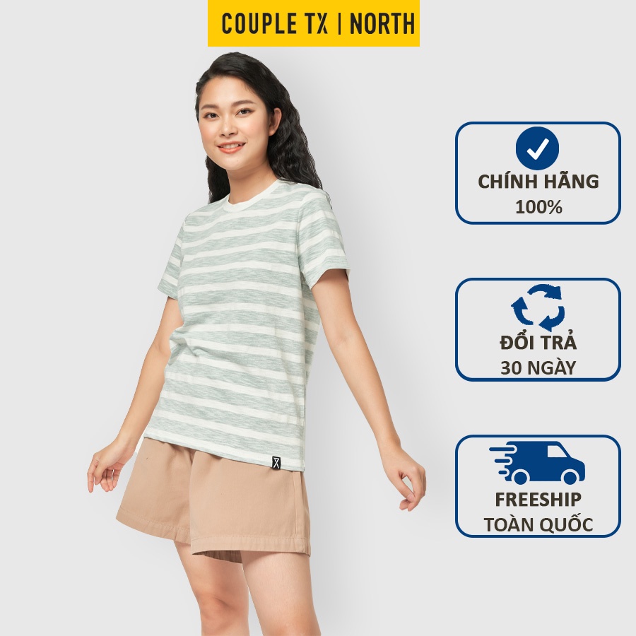 Áo thun nữ Couple TX kẻ sọc ngang chất thun cotton mềm mịn thoáng mát WTS 2067