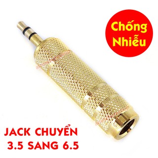Jack Chuyển Cổng 3.5mm Sang 6.5mm mạ chống nhiễu