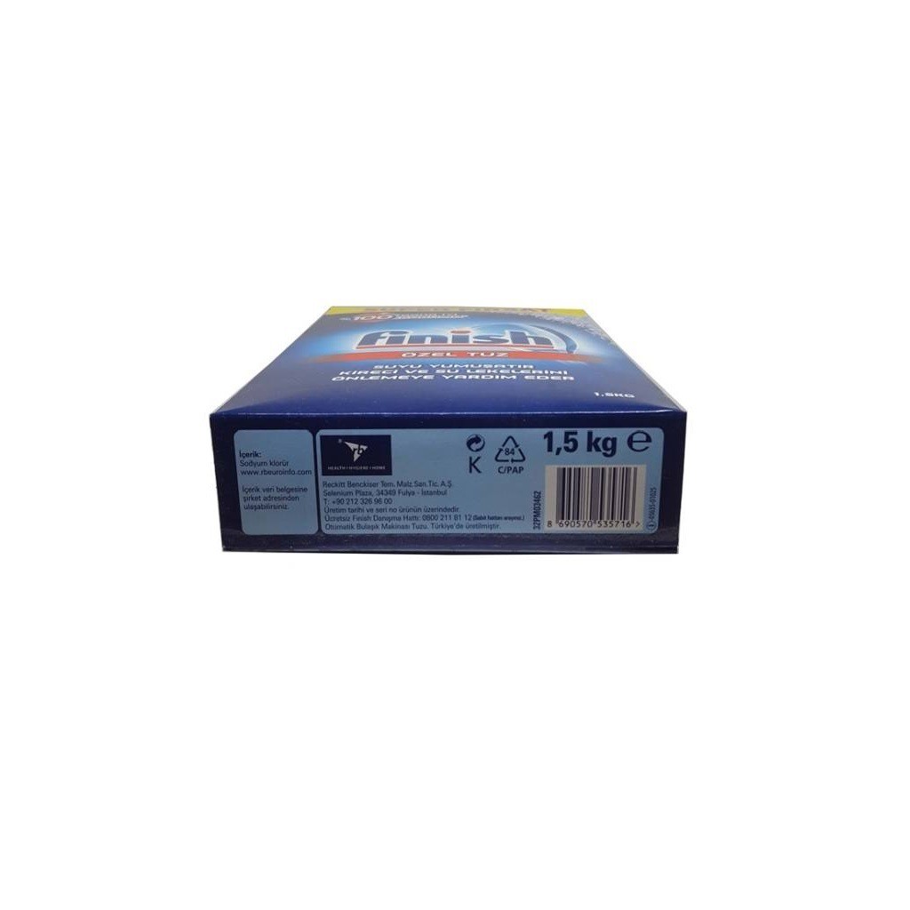 Muối rửa bát F.i.n.i.s.h 1.5kg dùng cho máy rửa bát - tẩy cặn nước - bảo vệ máy - Tăng hiệu quả rửa