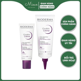 Kem dưỡng da Bioderma Cicabio Creme 40ml, kem dưỡng ẩm, kem phục hồi da - Mieux