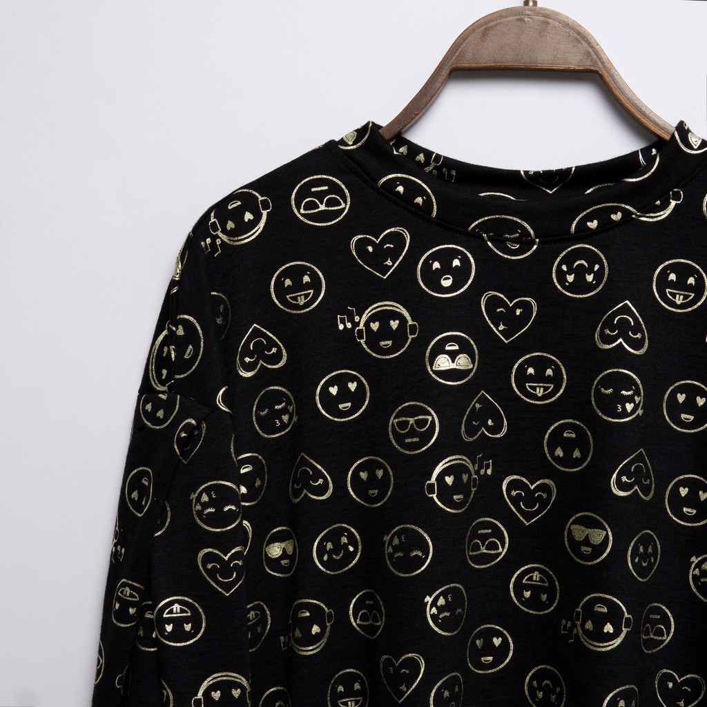 ÁO NỈ BÉ GÁI ICON MẶT CƯỜI