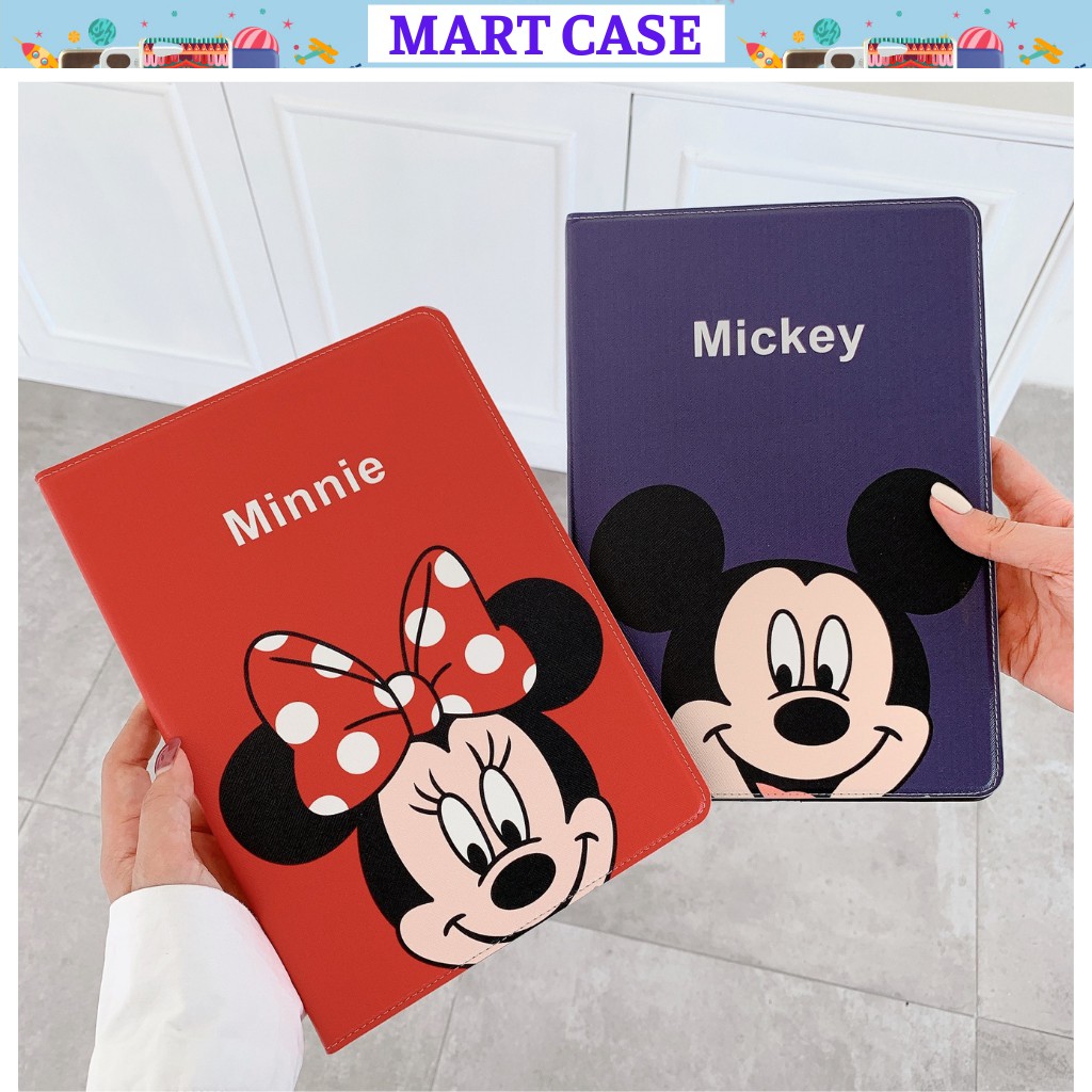 Bao da ipad Silicon hình Minnie & Micky cute ốp iPad Pro 11/9.7/10.5/Air 3/10.2 gen7/8...MART CASE