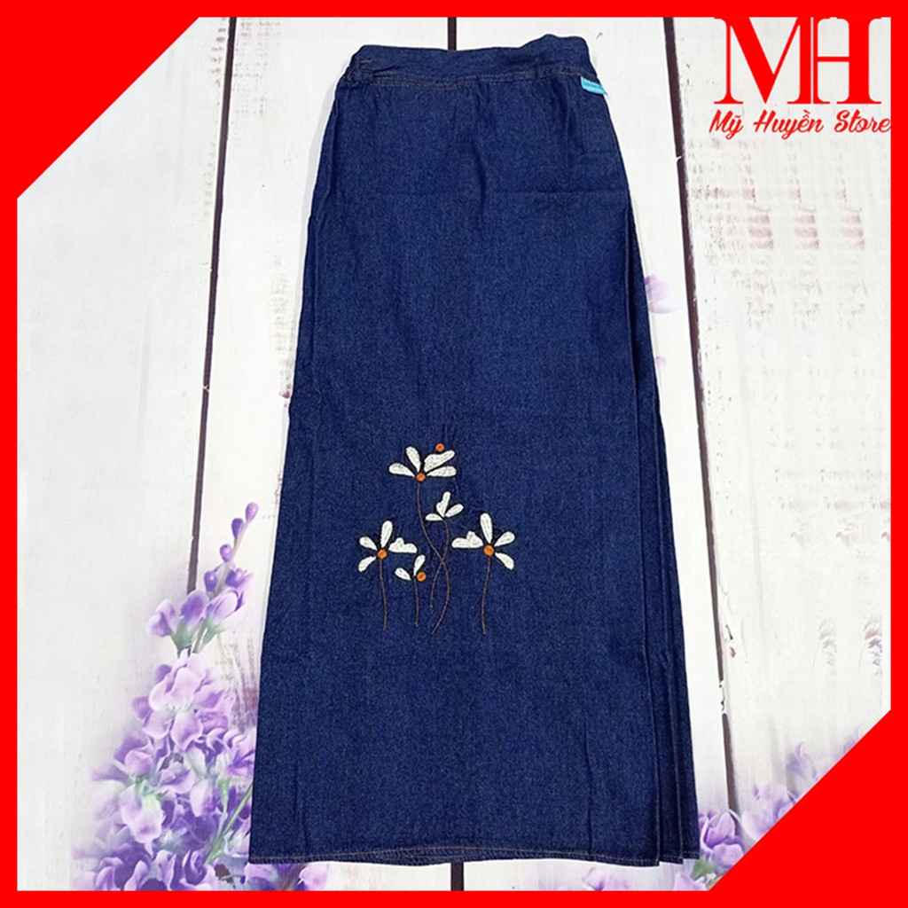 Váy Chống Nắng Dài Cho Nữ Cao Chất Liệu Jean Mềm Cao Cấp Chống Nắng, Chống Nóng Cực Tốt