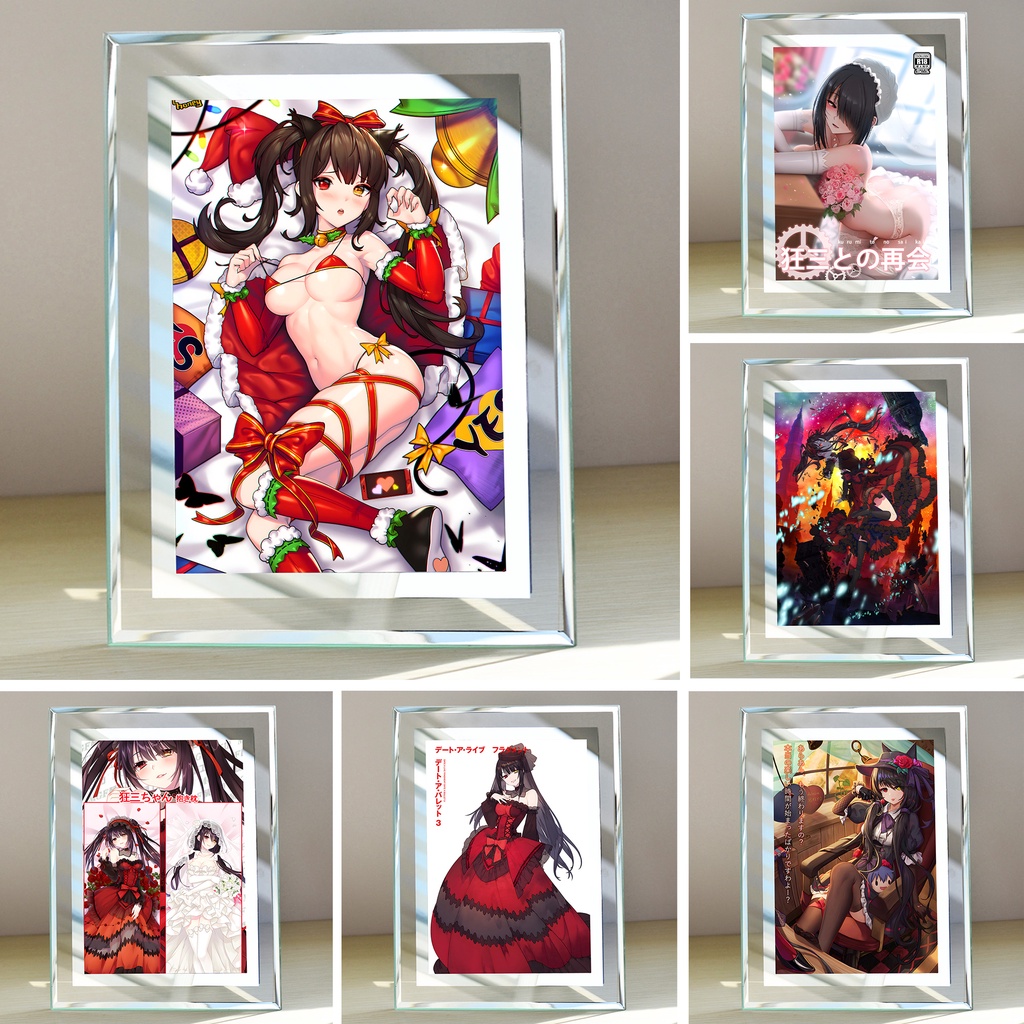 Khung kính Tokisaki Kurumi (5) Anime Date A Live - để bàn by 2D Tộc Shop