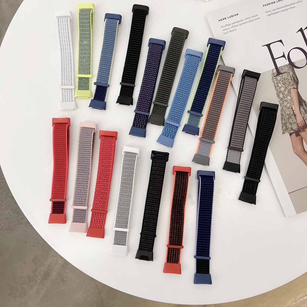 Dây Đeo Thay Thế Chất Liệu Nylon Mềm Thoáng Khí Cho Fitbit Charge 5 Correa starp