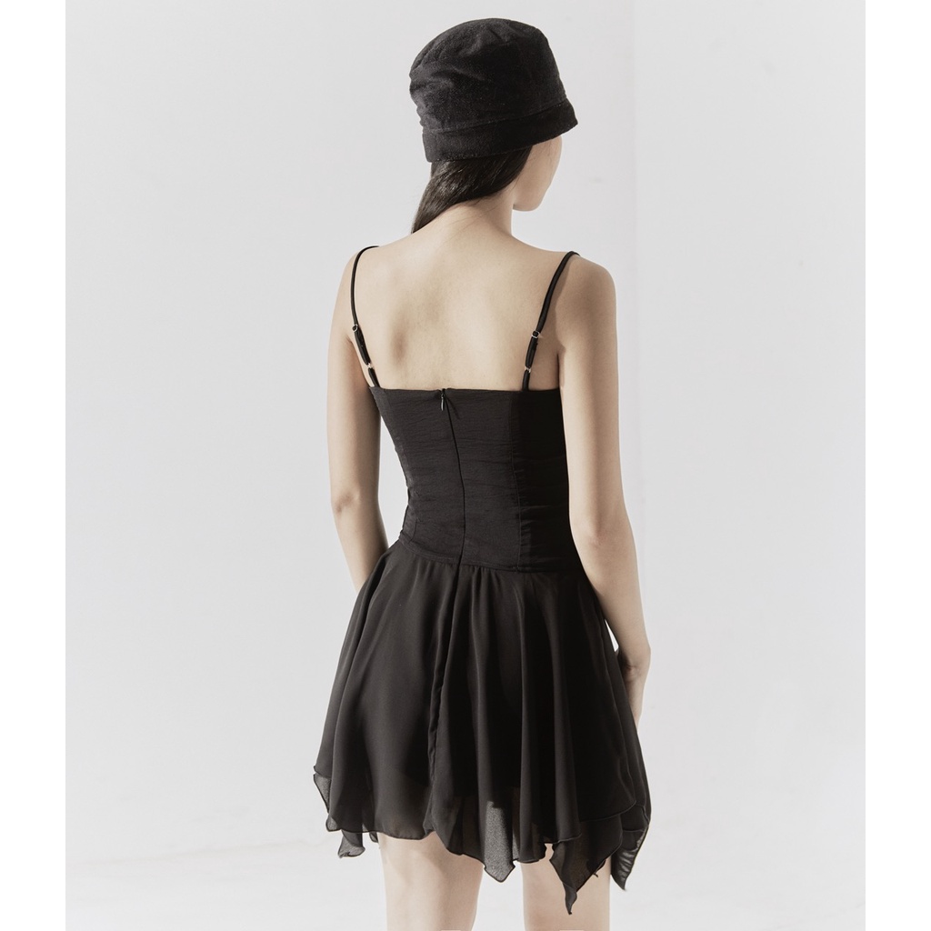 Motel9 - Đầm 2 dây corset TINKERBELL DRESS - Black
