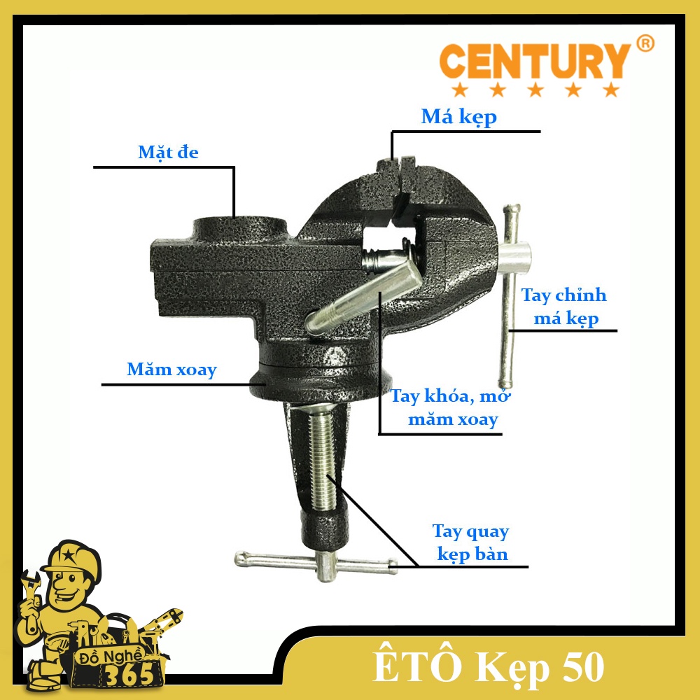 Êtô mini kẹp bàn 50mm CENTURY